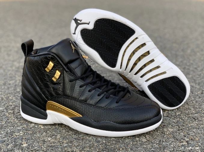 Cheap Husky Air AO6068-007 12 Metallic Gold-White 'Reptile' Retro Black Jordan 0725